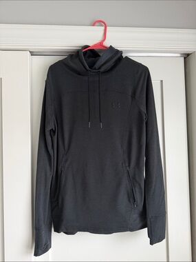 Black underarmour cowl neck thin longsleeve / athletic pull over